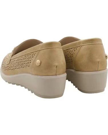 AMARPIES MOCASSINI CON ZEPPA E DETTAGLIO CATENA CAMEL