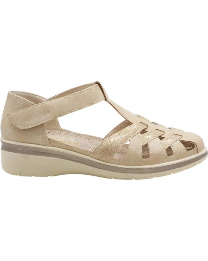 AMARPIES CLOSED-TOE HUARACHE-STYLE SANDAL WITH VELCRO STRAP MODEL AMD30029 CAMEL
