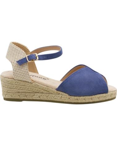 AMARPIES SANDALIA CUÑA ESPARTO ACX28503 AZUL