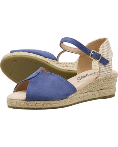 AMARPIES SANDALIA CUÑA ESPARTO ACX28503 AZUL