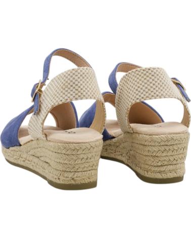 AMARPIES SANDALIA CUÑA ESPARTO ACX28503 AZUL