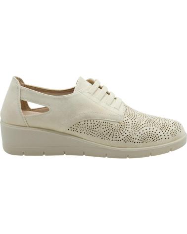 MYSOFT ZAPATO OXFORD MYSOFT 26M207 CON CUÑA Y TROQUELADOS ORO