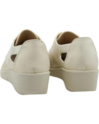 MYSOFT ZAPATO OXFORD MYSOFT 26M207 CON CUÑA Y TROQUELADOS ORO
