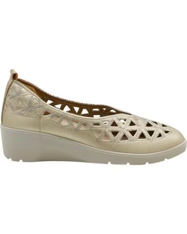 MYSOFT ZAPATO CUÑA CALADO MYSOFT 26M217 ORO