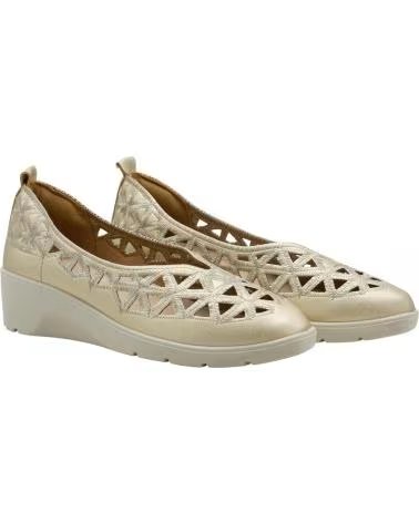 MYSOFT ZAPATO CUÑA CALADO MYSOFT 26M217 ORO