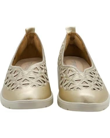 MYSOFT ZAPATO CUÑA CALADO MYSOFT 26M217 ORO