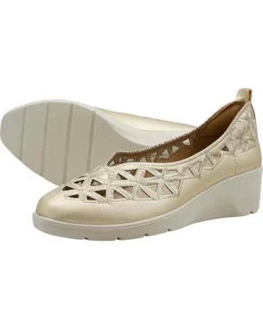 MYSOFT ZAPATO CUÑA CALADO MYSOFT 26M217 ORO