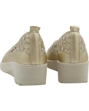 MYSOFT ZAPATO CUÑA CALADO MYSOFT 26M217 ORO