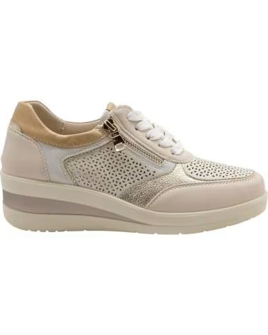 AMARPIES AMARPIES AMD30018 FREIZEITSCHUHE MIT KEILABSATZ UND SEITLICHEM REISSVERSCHLUSS BEIGE
