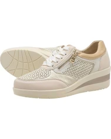 AMARPIES AMARPIES AMD30018 FREIZEITSCHUHE MIT KEILABSATZ UND SEITLICHEM REISSVERSCHLUSS BEIGE