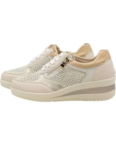 AMARPIES AMARPIES AMD30018 FREIZEITSCHUHE MIT KEILABSATZ UND SEITLICHEM REISSVERSCHLUSS BEIGE