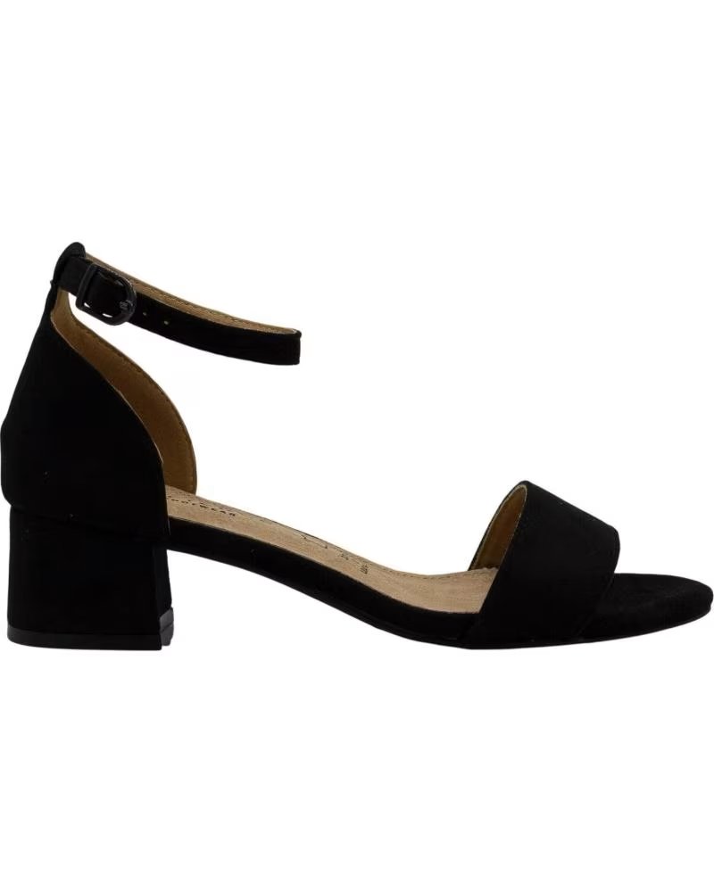 LAPIERCE SANDALIA DE TACÓN BLOQUE CON PULSERA NEGRO