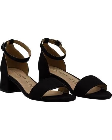 LAPIERCE SANDALIA DE TACÓN BLOQUE CON PULSERA NEGRO