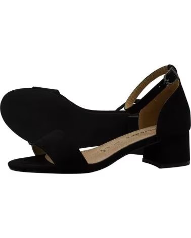LAPIERCE SANDALIA DE TACÓN BLOQUE CON PULSERA NEGRO