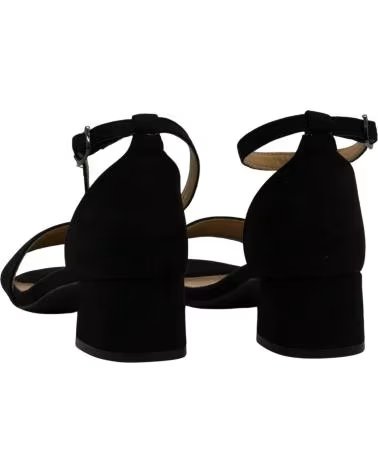 LAPIERCE SANDALIA DE TACÓN BLOQUE CON PULSERA NEGRO