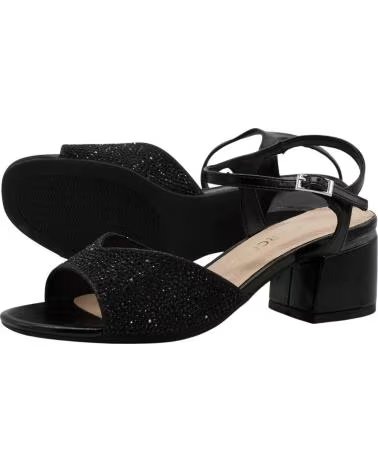 LAPIERCE SANDALO PASTOR MC30 CON TACCO A BLOCCO NEGRO