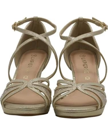 LAPIERCE PASTOR MC09 ELEGANTE SANDALE MIT RIEMCHEN ORO
