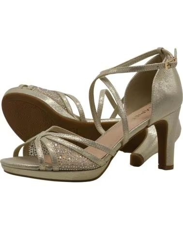 LAPIERCE PASTOR MC09 ELEGANTE SANDALE MIT RIEMCHEN ORO