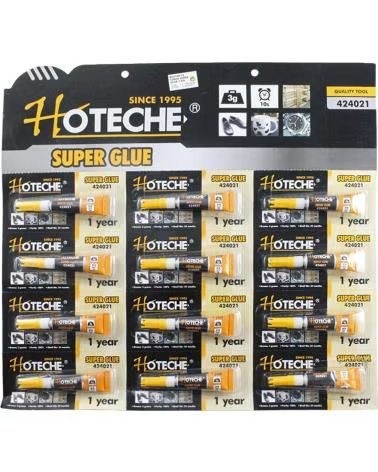 HOTECHE ADESIVO ISTANTANEO SUPER GLUE HOTECHE MULTICOLOR
