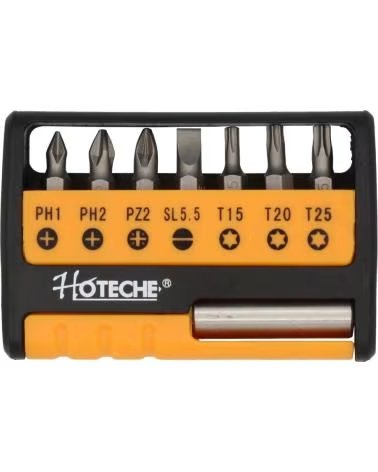 HOTECHE CONJUNTO DE 7 PONTAS DE CHAVE DE FENDA HOTECHE MULTICOLOR