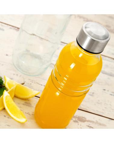 QUID BOTELLA DE VIDRIO CON TAPÓN METÁLICO PARA BEBIDAS MULTICOLOR