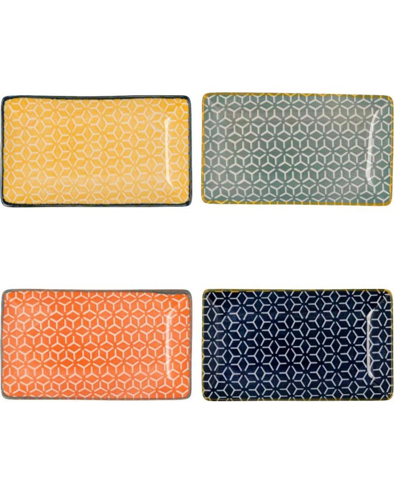 QUID SET DE PLATOS DECORATIVOS MULTIFORMATO MULTICOLOR