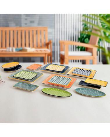 QUID SET DE PLATOS DECORATIVOS MULTIFORMATO MULTICOLOR