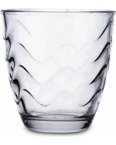 QUID JUEGO DE VASOS DE VIDRIO CON RELIEVE QUID MULTICOLOR