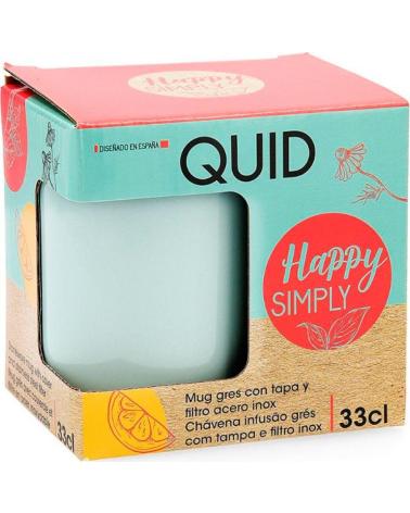 QUID SET DE TAZAS INFUSORAS QUID 33CL CON FILTRO Y TAPA MULTICOLOR