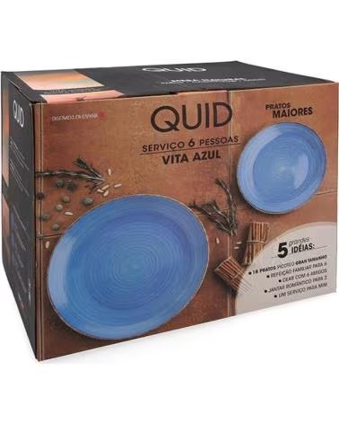 QUID QUID GESCHIRR-SET 5-TEILIG BLAU MULTICOLOR