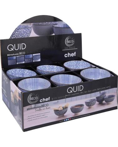 QUID SET DE CUENCOS DE CERÁMICA DISEÑO ARTESANAL MULTICOLOR