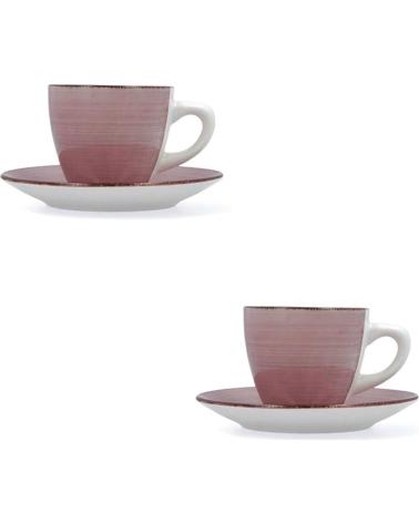 QUID SET DE TAZAS CON PLATO QUID MULTICOLOR