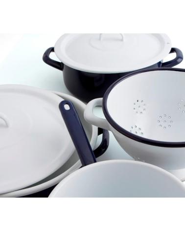 QUID SET DE COCINA ESMALTADO QUID AZUL Y BLANCO MULTICOLOR