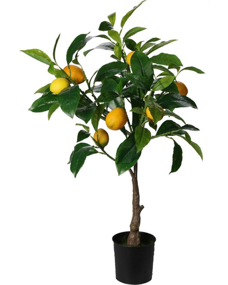 PROGARDEN ÁRBOL FRUTAL ARTIFICIAL CON LIMONES EN MACETA MULTICOLOR