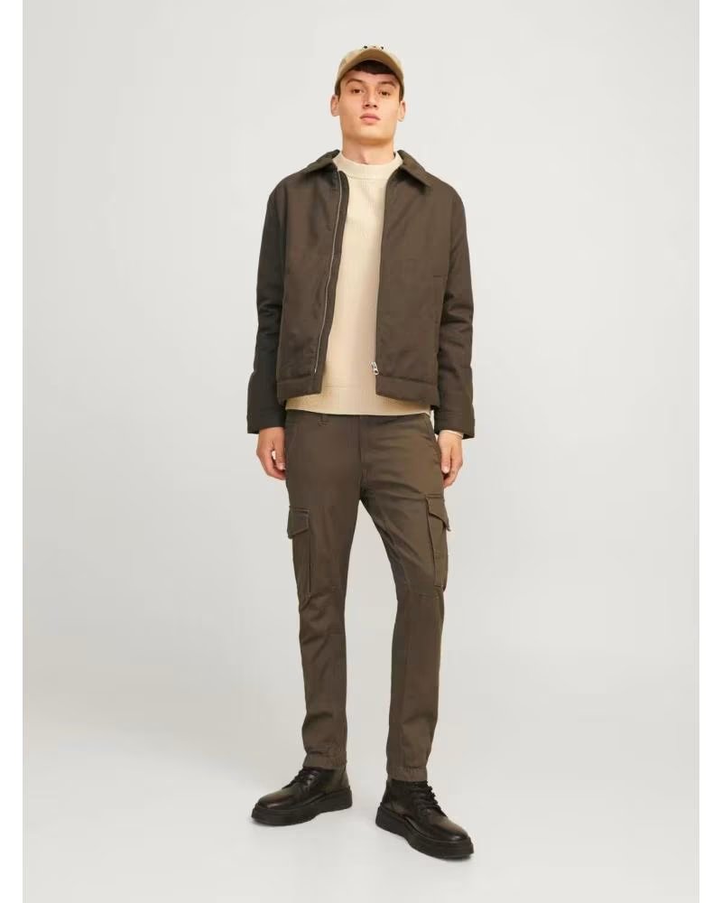 JACK AND JONES PANTALONES CARGO CORTE SLIM 12139912 MARRóN