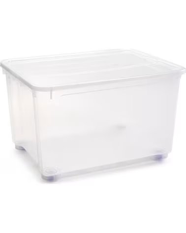 PLASTICFORTE CAIXA DE ARRUMAÇÃO MULTIUSOS COM TAMPA PLASTICFORTE MULTICOLOR