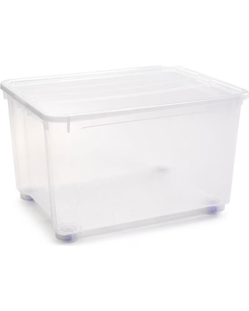 PLASTICFORTE CAIXA DE ARRUMAÇÃO MULTIUSOS COM TAMPA PLASTICFORTE MULTICOLOR