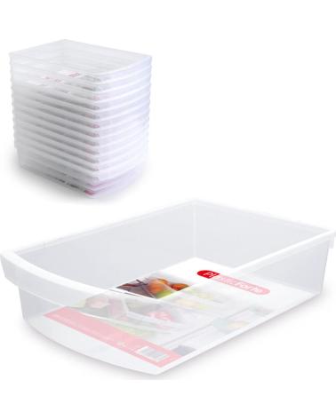 PLASTICFORTE ORGANIZADOR MULTIUSOS APILABLE TRANSPARENTE MULTICOLOR