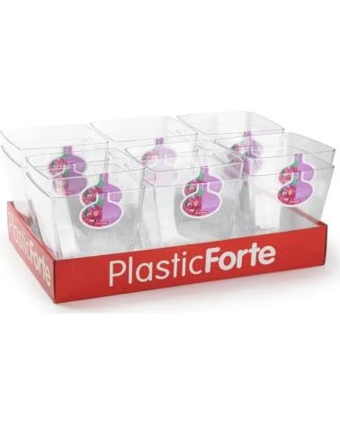 PLASTICFORTE VASO PORTAFIORI MULTIUSO TRASPARENTE PLASTICFORTE MULTICOLOR