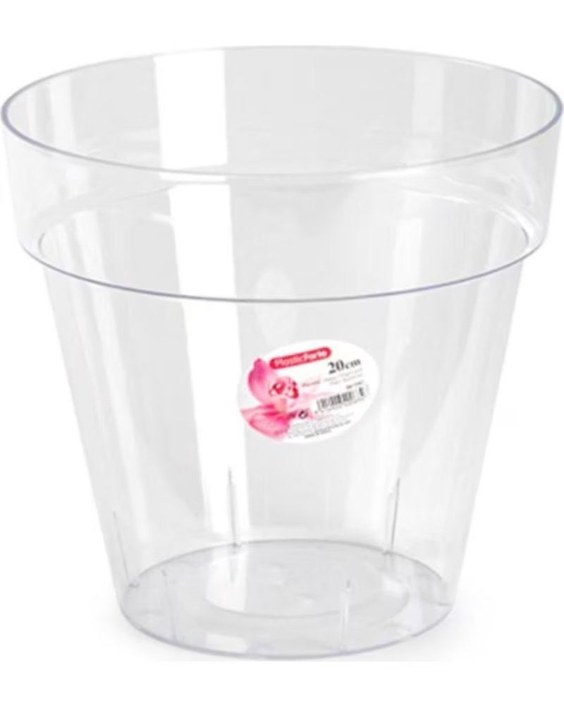 PLASTICFORTE PLASTICFORTE TRANSPARENTE BLUMENTÖPFE FÜR DEN GARTEN MULTICOLOR