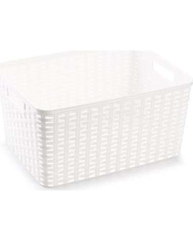 PLASTICFORTE CESTA ORGANIZADORA MULTIUSOS DISEÑO TRENZADO MULTICOLOR
