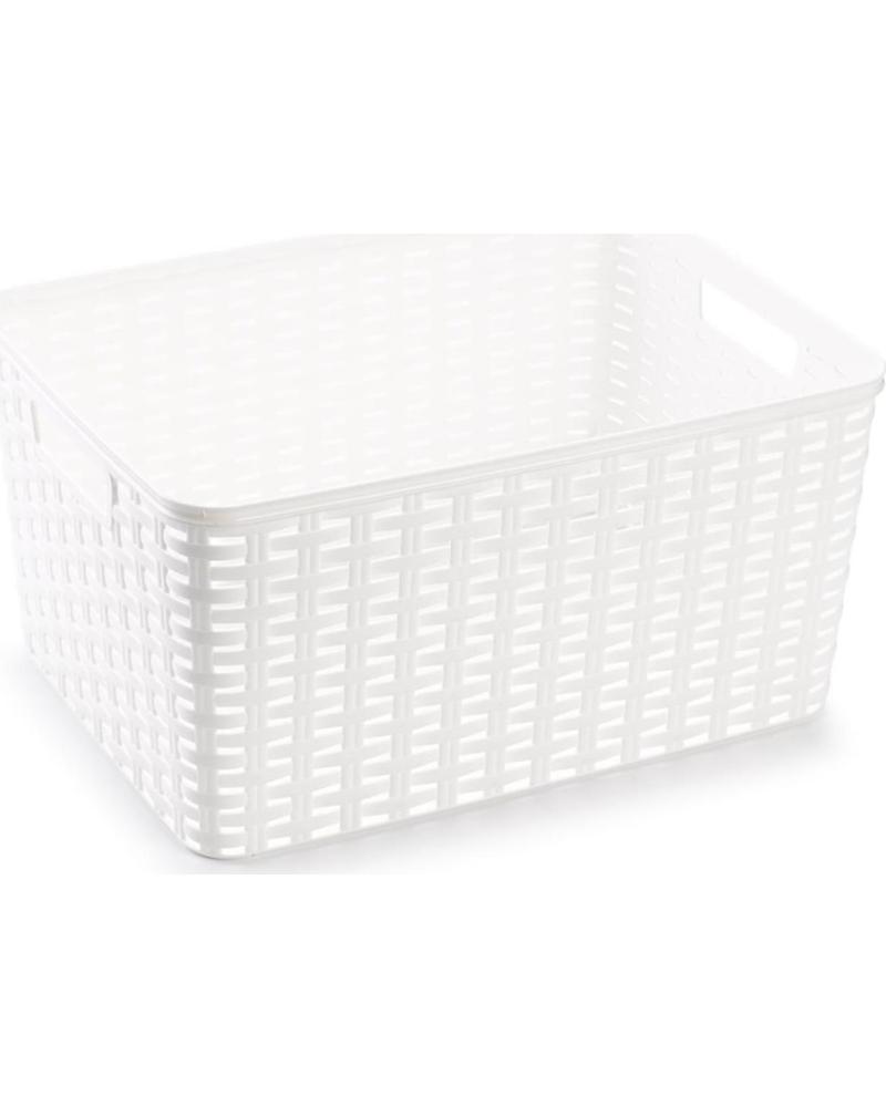 PLASTICFORTE CESTA ORGANIZADORA MULTIUSOS DISEÑO TRENZADO MULTICOLOR