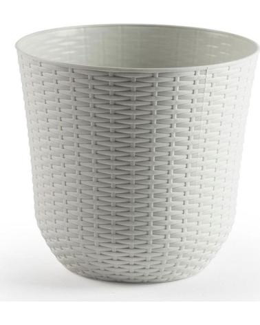PLASTICFORTE MACETERO DECORATIVO TEXTURIZADO PLASTICFORTE MULTICOLOR