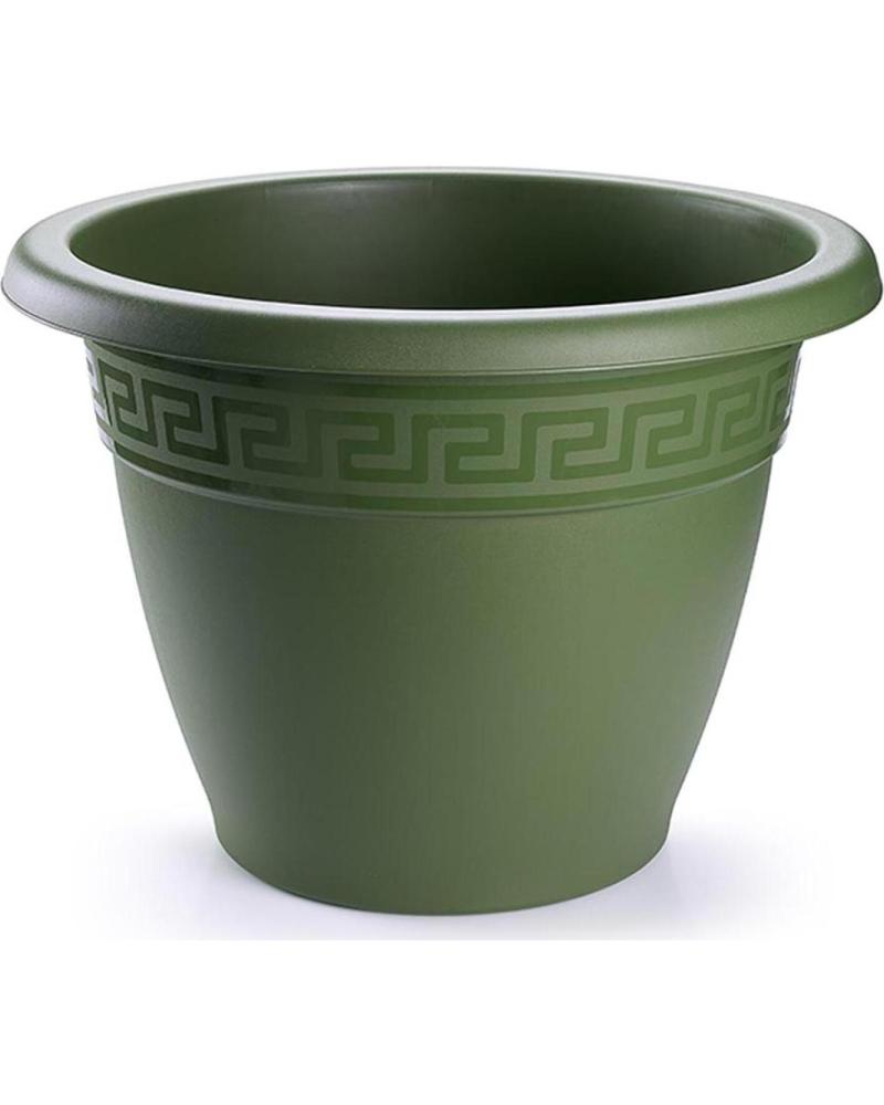 PLASTICFORTE MACETA DECORATIVA CON RELIEVE GRIEGO MULTICOLOR