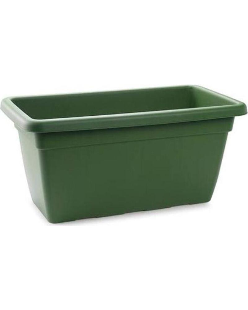 PLASTICFORTE JARDINERA RECTANGULAR DE PLÁSTICO RESISTENTE PARA EXTERIORES MULTICOLOR