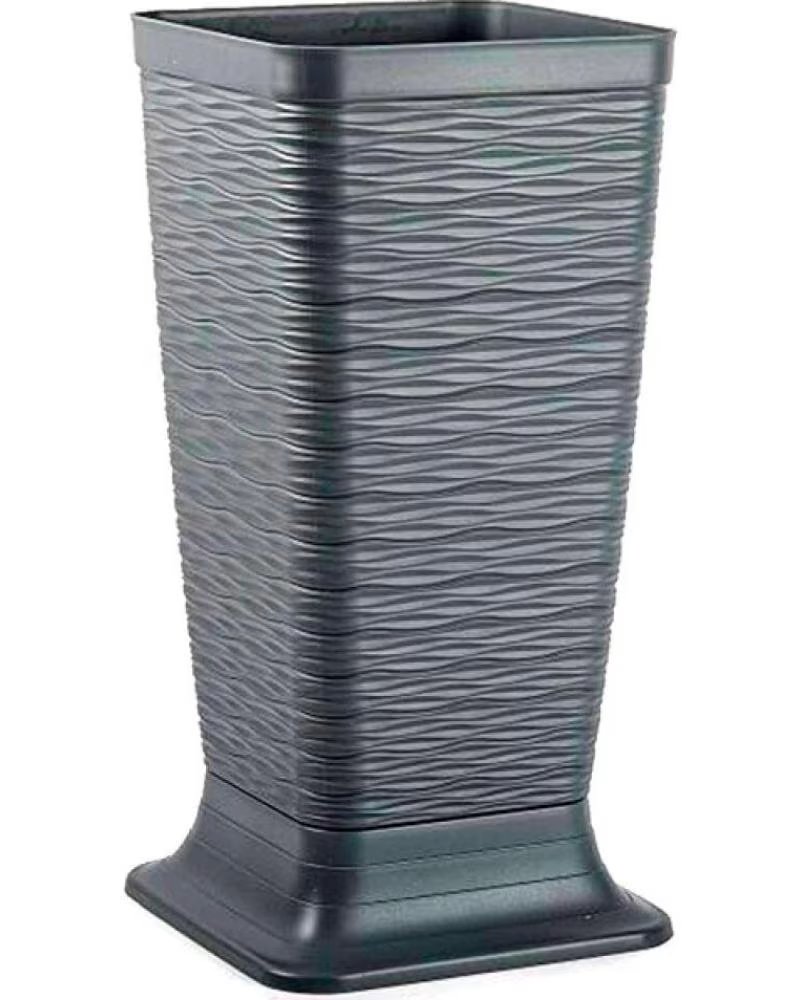 PLASTICFORTE PLASTICFORTE WASTEBASKET WITH WAVY TEXTURE MULTICOLOR