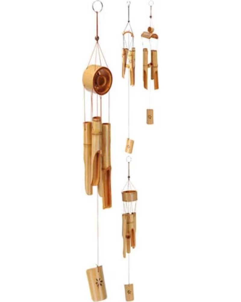PROGARDEN WINDSPIEL AUS BAMBUS UND HOLZ IM NATÜRLICHEN STIL MULTICOLOR