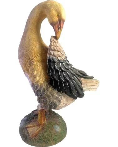 PROGARDEN FIGURA DECORATIVA GANSO REALISTA PARA JARDIM MULTICOLOR