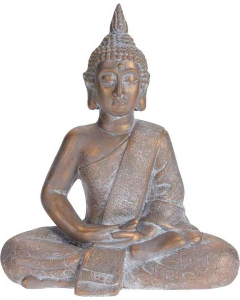 PROGARDEN DEKORATIVE BUDDHA-FIGUR IN MEDITATION MULTICOLOR