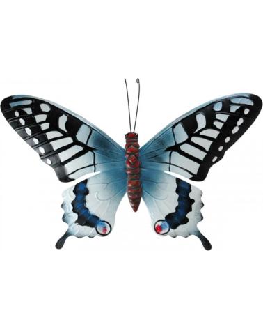PROGARDEN FIGURA DECORATIVA DE PARED MARIPOSA METÁLICA MULTICOLOR
